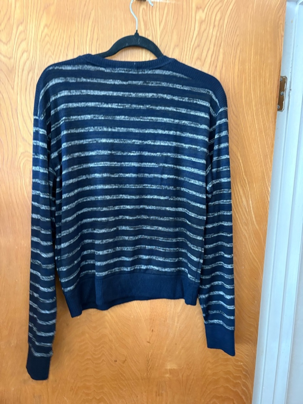 Rag & Bone Navy Crewneck stripe Sweater M - Picture 8 of 9